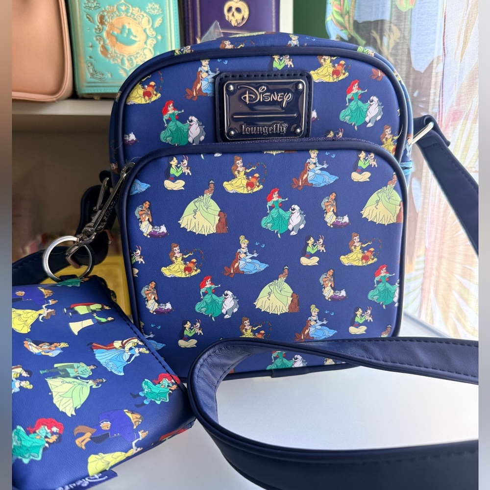 Loungefly Disney Princess and Dogs small crossbody